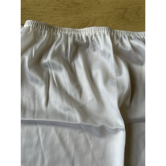 Vintage Half-Slip Women’s Wedding Sexy Ivory Nylon Lace Trim Floral White 70s M - Picture 8 of 10